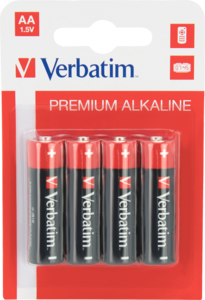 Alkalické baterie Verbatim LR6 4 ks