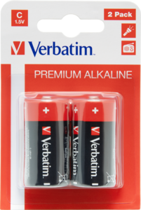 Pile alcaline Verbatim LR14, pack de 2
