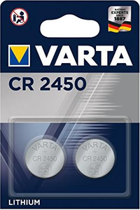 Pile bouton Varta CR2450 LL, x2