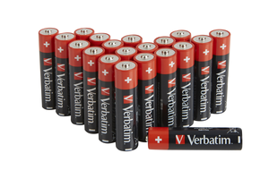 Alkalické baterie Verbatim LR6 20 ks