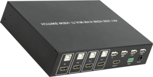 Prepínač KVM Delock HDMI 4port.