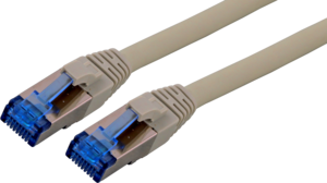 Câbles patch EFB RJ45 S/FTP Cat6a gris sans halogène, très flexible