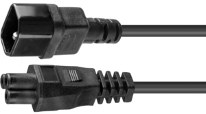 Câble alimentation C14 m.-C5 f. 5 m noir