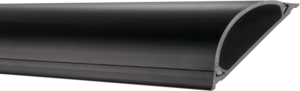 Canalina semirotonda 70x21 mm 1 m nera