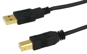Kabely ARTICONA USB 2.0 typ A - B černé