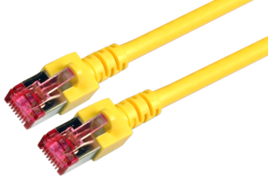 Câbles patch EFB RJ45 S/FTP Cat6 jaune sans halogène