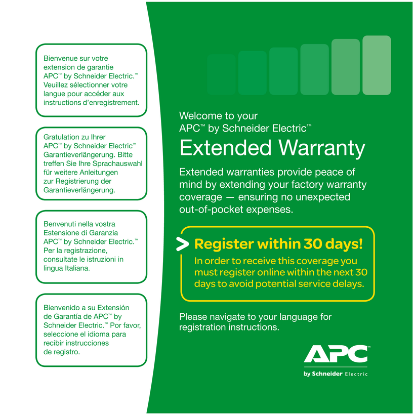 APC Warranty Extension SP01 +1 Year