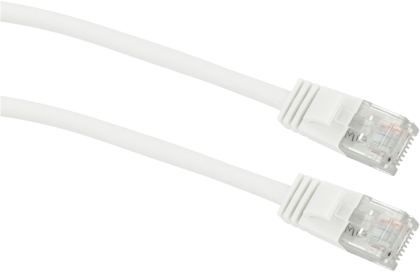 Câble patch RJ45 U/UTP Cat6a 7,5 m blanc