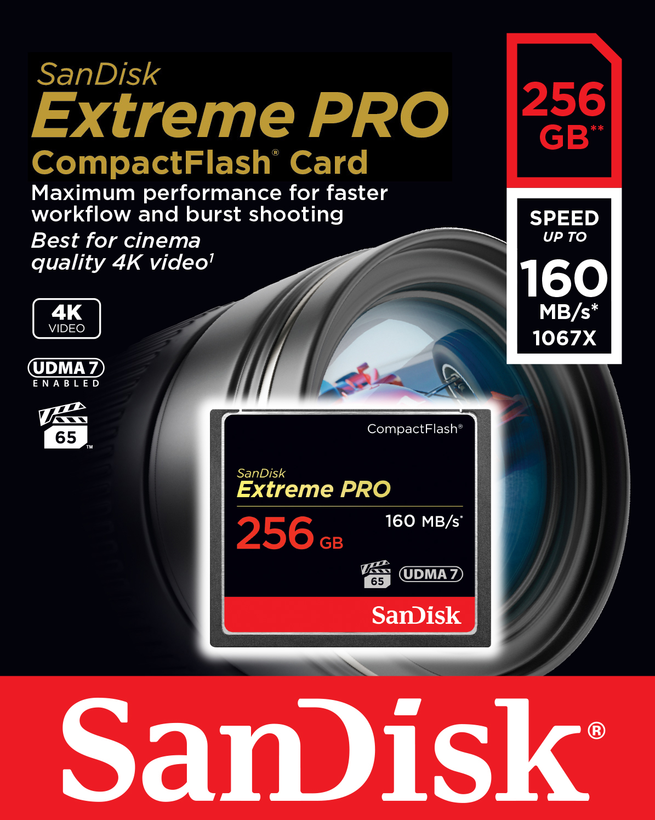 SanDisk Extreme PRO CF Card 256GB