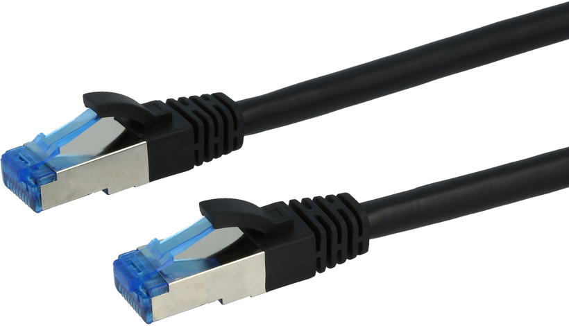 Câble patch Cat6A,Superflex, 1 m, noir