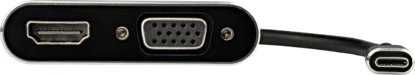 Adaptér USB 3.0 typ C kon. - HDMI/VGA z.
