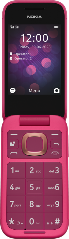 Nokia 2660 Flip Phone Pop Pink