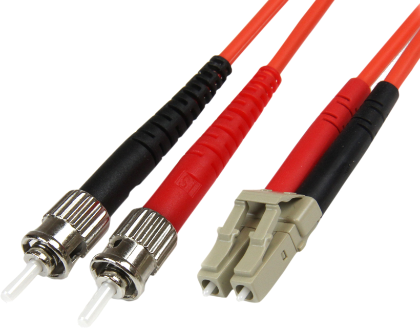 Câble patch FO duplex LC-ST 5 m, 50/125µ