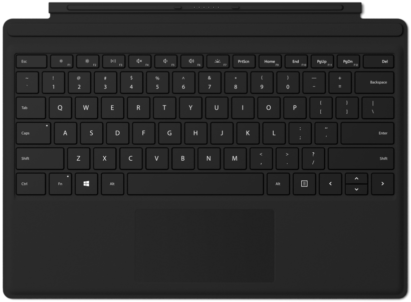 Clavier MS Surface Go, noir