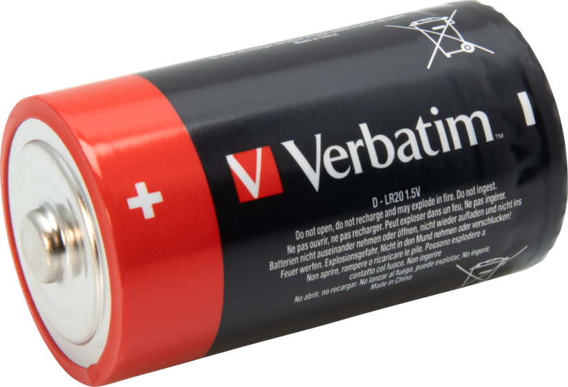 Bateria alcalina Verbatim LR20 2 un.