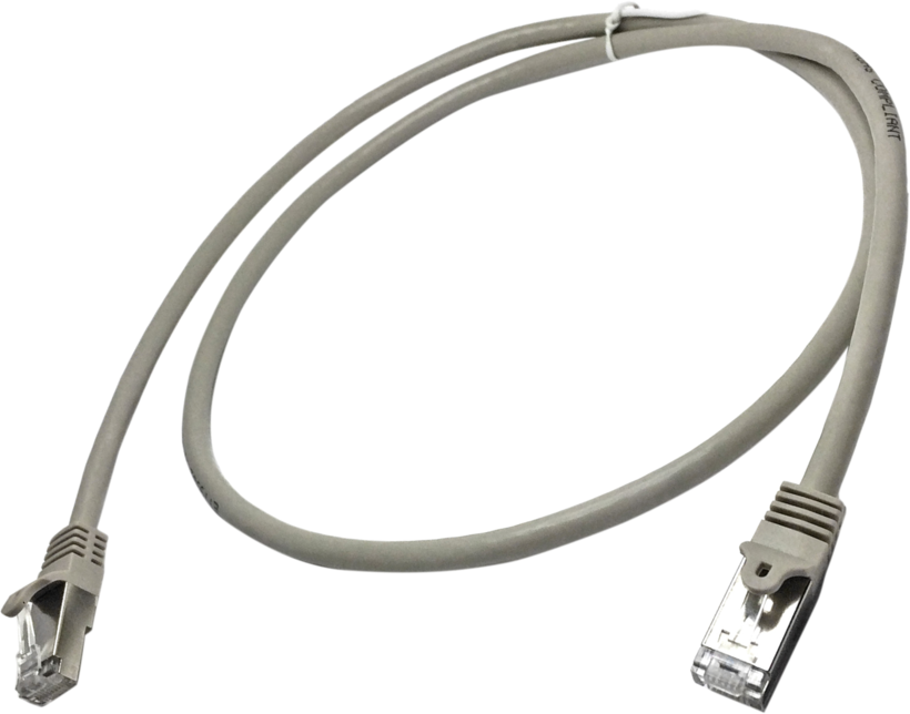 Cable patch RJ45 S/FTP Cat6 1m gris