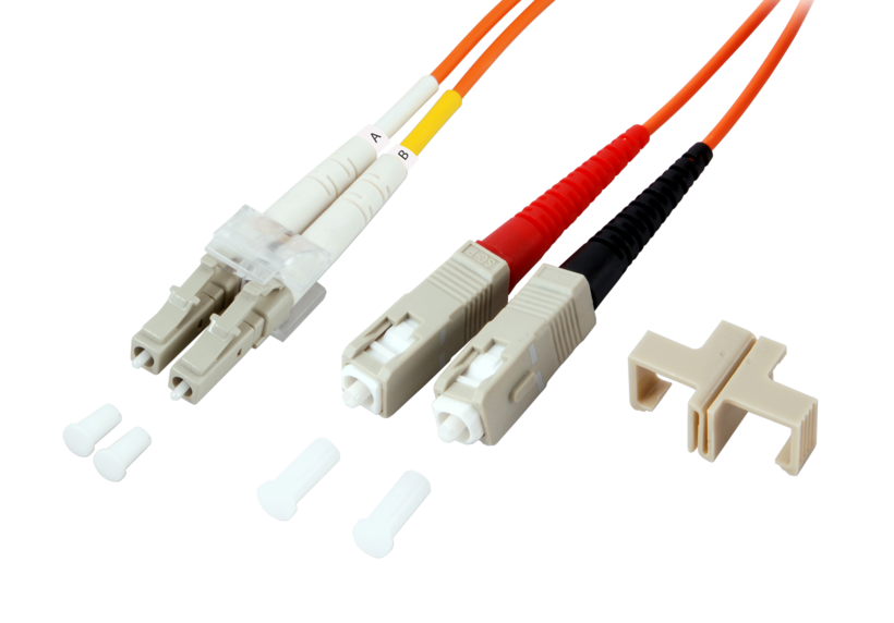 LWL Duplex kabel siec. LC-SC 10m62,5/125