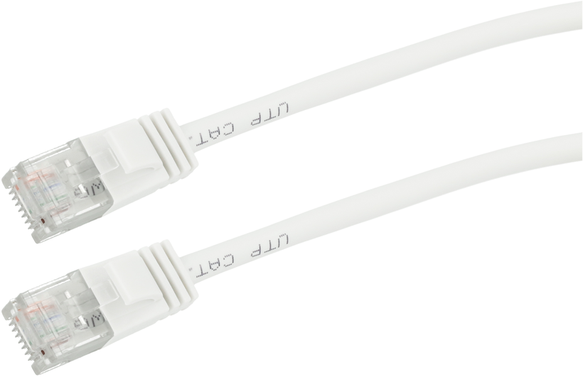 Câble patch RJ45 U/UTP Cat6a 7,5 m blanc