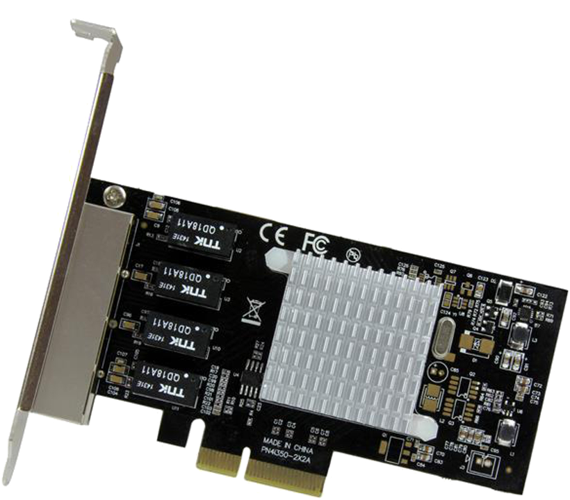 StarTech Karta sieciowa 4-Port GbE PCIe