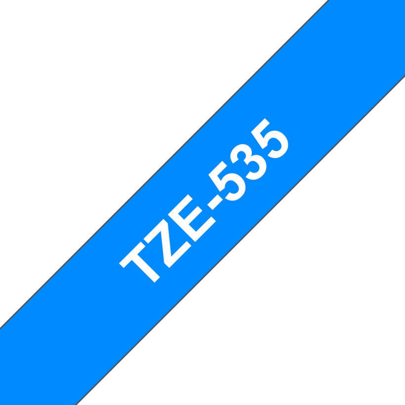 Fita etiq. Brother TZe-535 12mmx8m azul