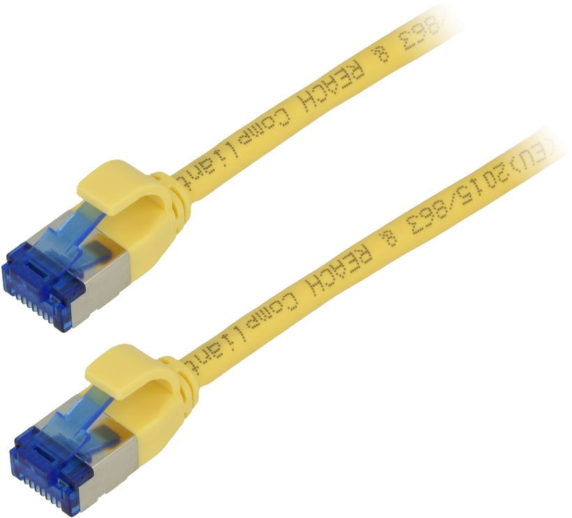 Patch Cable RJ45 S/FTP Cat6a 2m Yellow