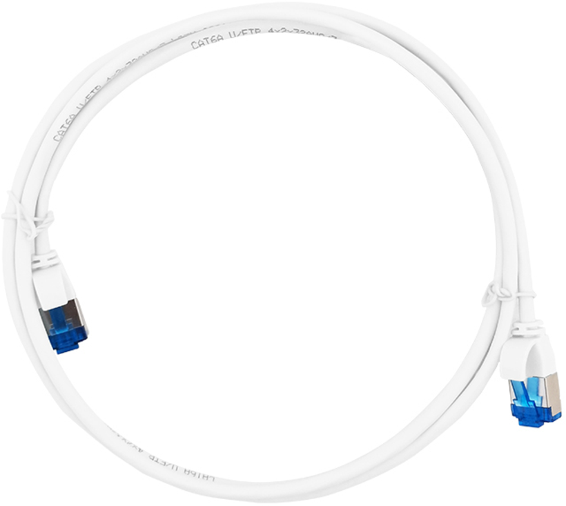 Patch Cable RJ45 U/FTP Cat6a 0.5m White