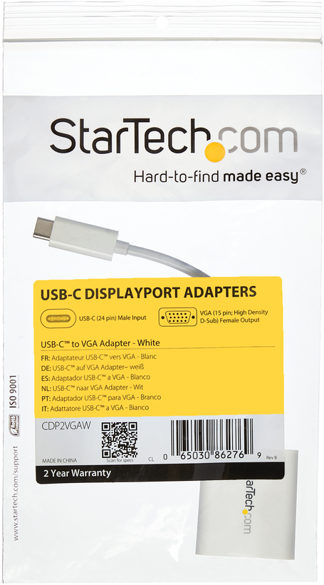 Adaptador USB-C m. - VGA f.