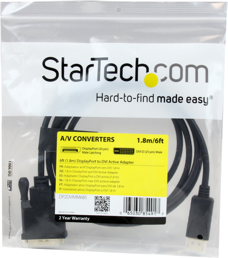 StarTech Kabel DisplayPort - DVI-D 1,8 m