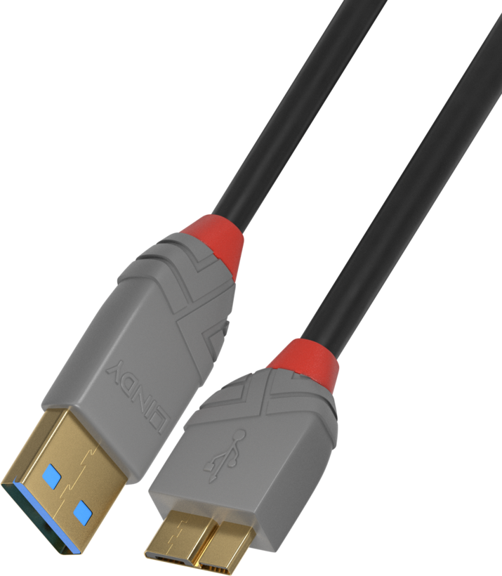 LINDY USB-A to Micro-B Cable 1m