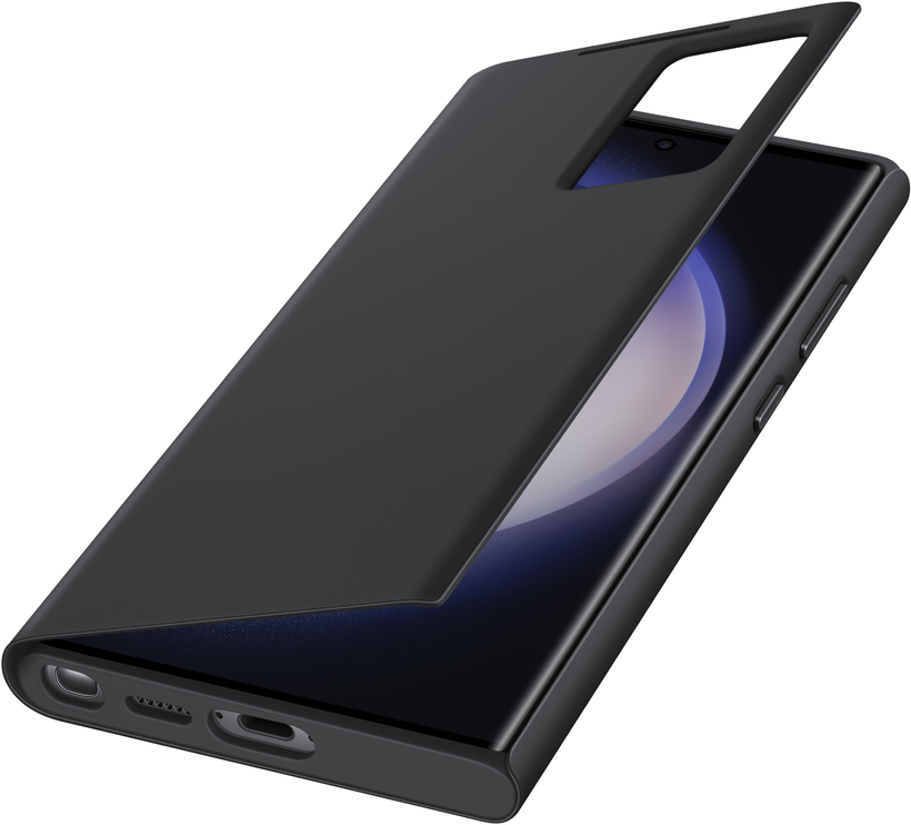 Étui Smart View Samsung S23 Ultra, noir