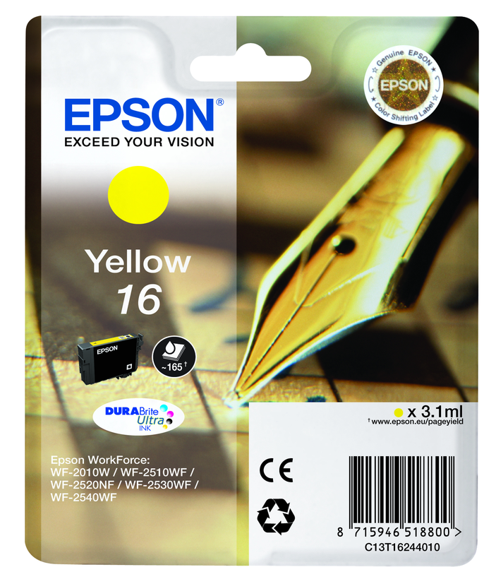 Epson Tusz 16, żółty