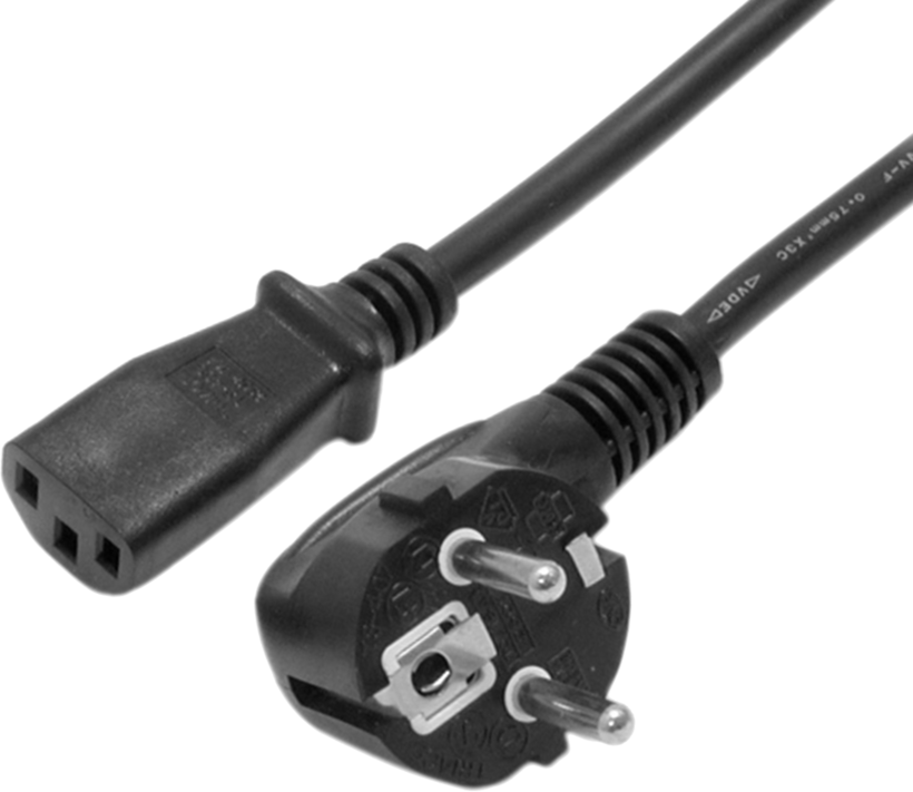 Câble alimentation m.- C13 f. 1,8 m noir