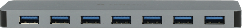 Hub USB 3.0 ARTICONA 7 p. tipo C plata