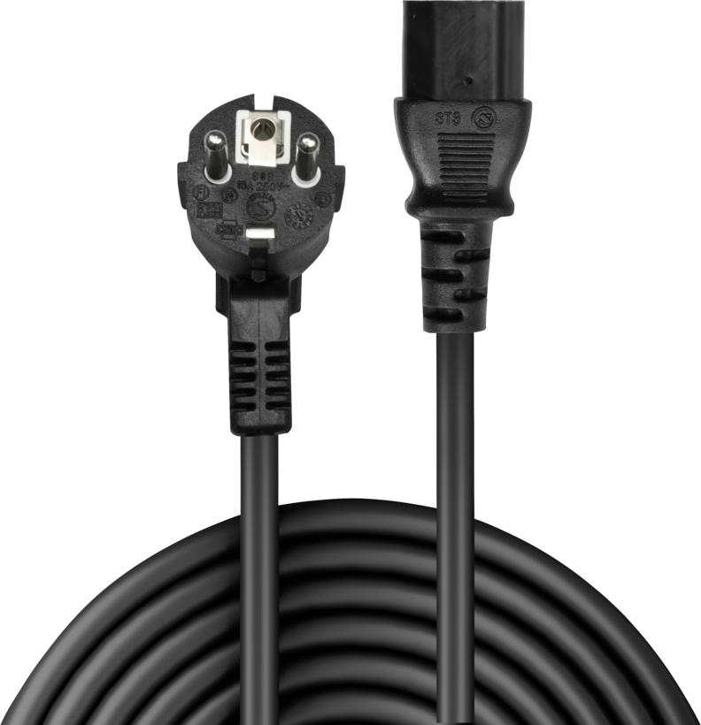 Câble alimentation m. - C13 f. 5 m noir