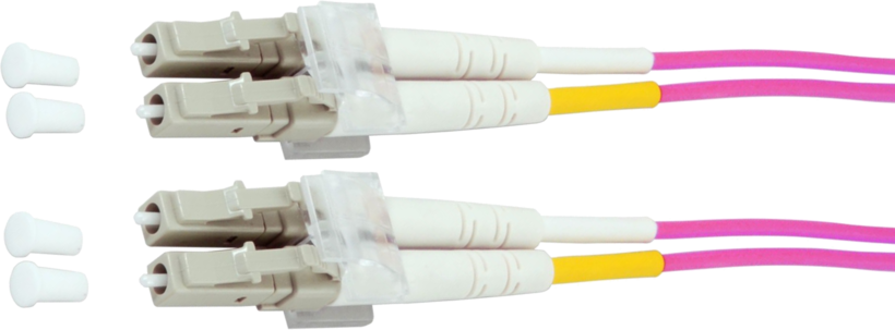 Kabel krosowy FO duplex LC-LC 1m 50/125µ