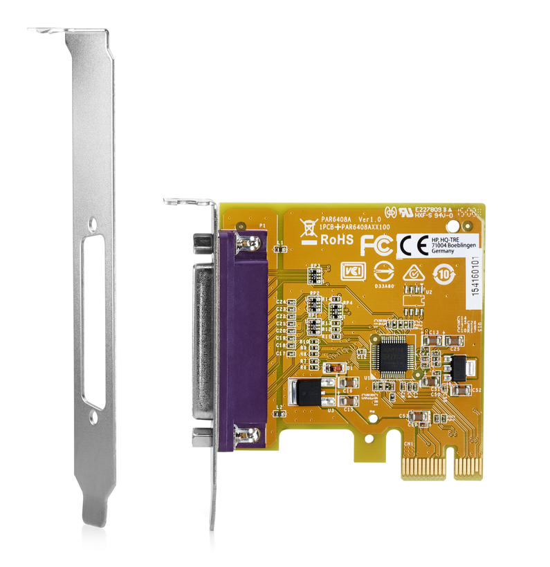 Placa PCIe x1 porta paralela HP