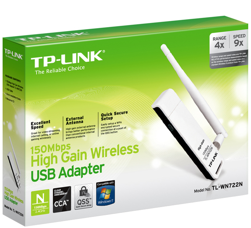 Adaptér TP-LINK TL-WN722N WLAN USB