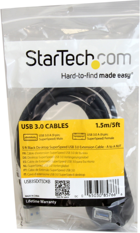 USB Extension Cable 3.0 A/m-A/f 1.5m