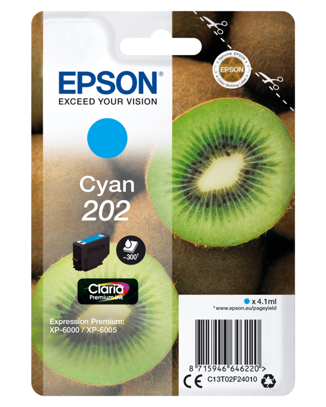 Epson 202 Claria tinta cián