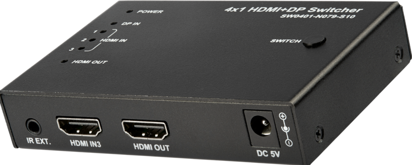 Conmutador vídeo StarTech HDMI/DP 4:1