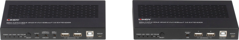 LINDY HDMI & IR Cat6a KVM Extender 100m