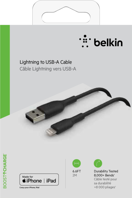 Cabo Belkin USB tipo A-Lightning 2 m