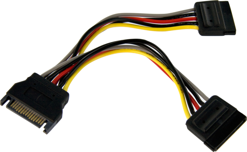 Power Adapter SATA/m - 2x SATA/f 0.15m