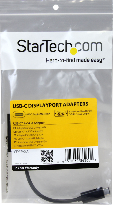 Adapter USB Typ C St - HD15 (VGA) Bu