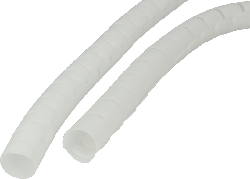 Gaine protec. câbles D=25 mm, 10 m blanc