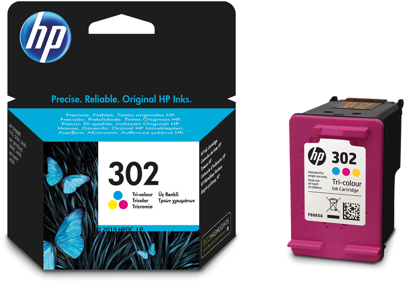 HP 302 tinta háromszínű