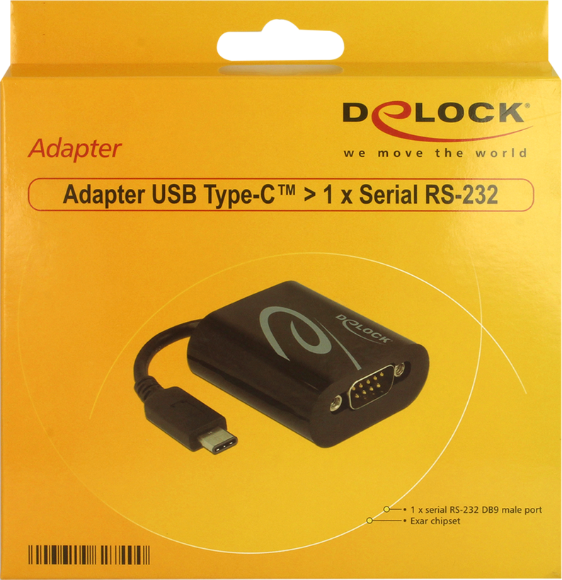 Adaptateur DB9 (RS232) m. - USB-C m.