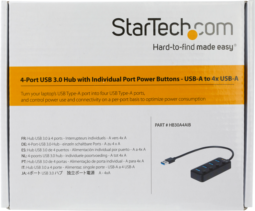 Hub USB 3.0 StarTech 4ports+interrupteur