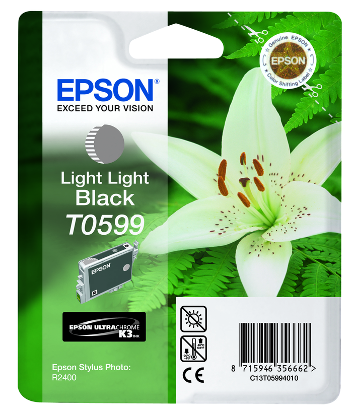 Inkoust Epson T0599, světle šedý