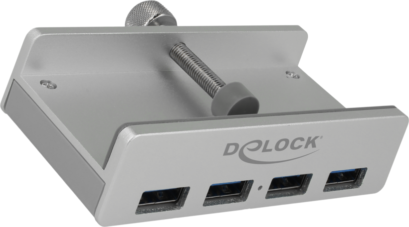 Hub USB 3.0 4 porte Delock, argento